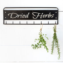 Load image into Gallery viewer, "Dried Herbs" Metal Hanging Rack