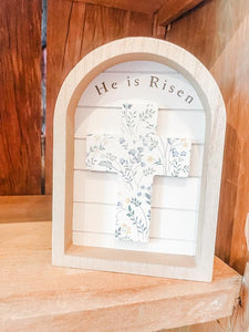 He IS Risen Cross Sitter
