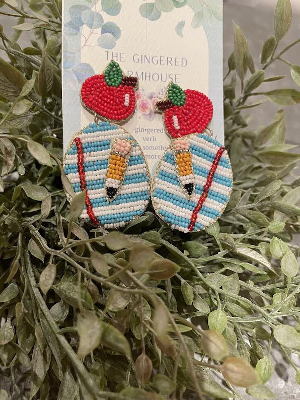 Teacher Beaded Earrings