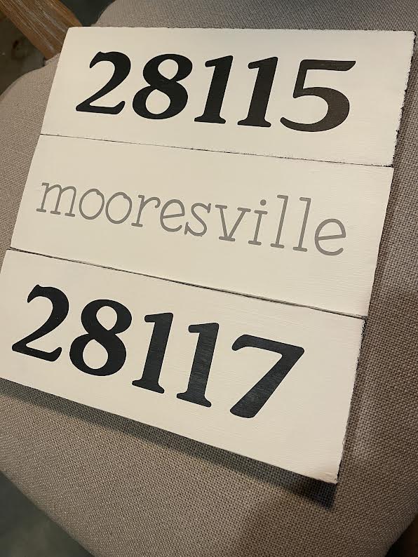 Small Zip Code/City Sign – The Gingered Farmhouse
