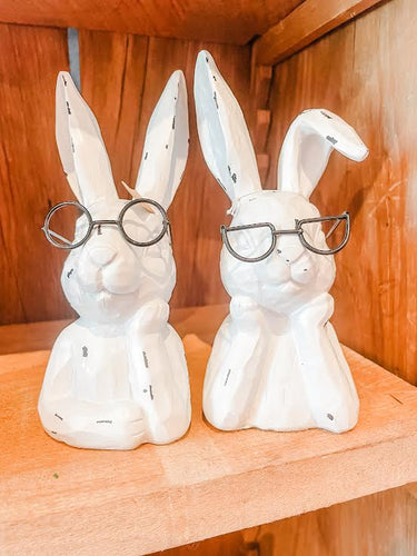 Bunny Sitter w/Glasses
