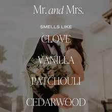 Load image into Gallery viewer, Mr. &amp; Mrs. 9 oz Soy Candle
