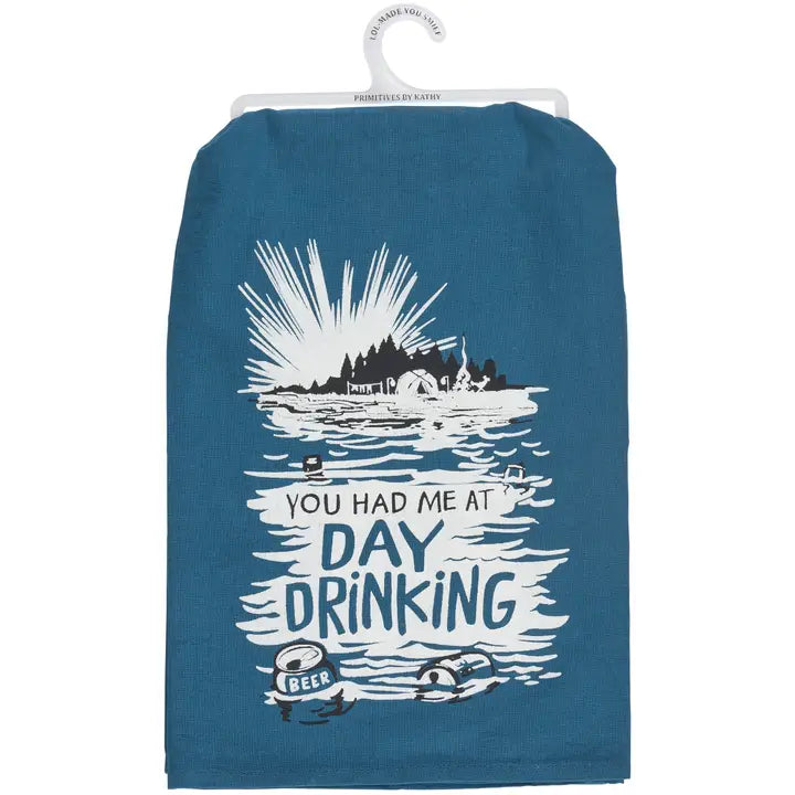 Day Drinking Tea Towel
