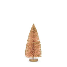 Load image into Gallery viewer, Pink Glitter Bottle Brush Trees