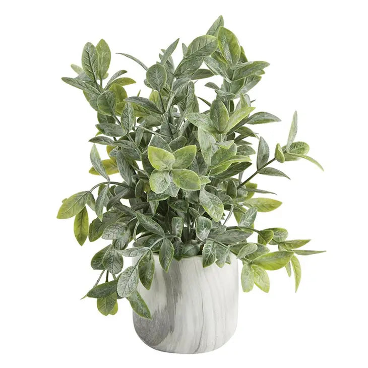 Tea Leaf in Marble Pot