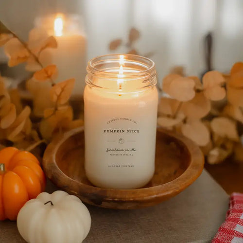 Pumpkin Spice Mason Jar Candle