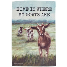 Load image into Gallery viewer, Home Where My Goats Are Garden Flag