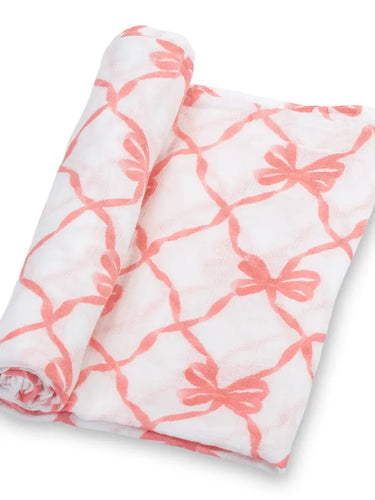 Beautiful Bows Swaddle Blanket