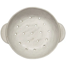 Load image into Gallery viewer, Ivory Stoneware Fruit Bowl 9 Inch