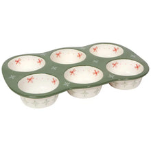 Load image into Gallery viewer, Camellia Stoneware Muffin Pan