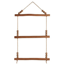 Load image into Gallery viewer, Wood Beaded Towel Holder