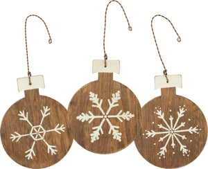 Snowflake Rustic Ornament