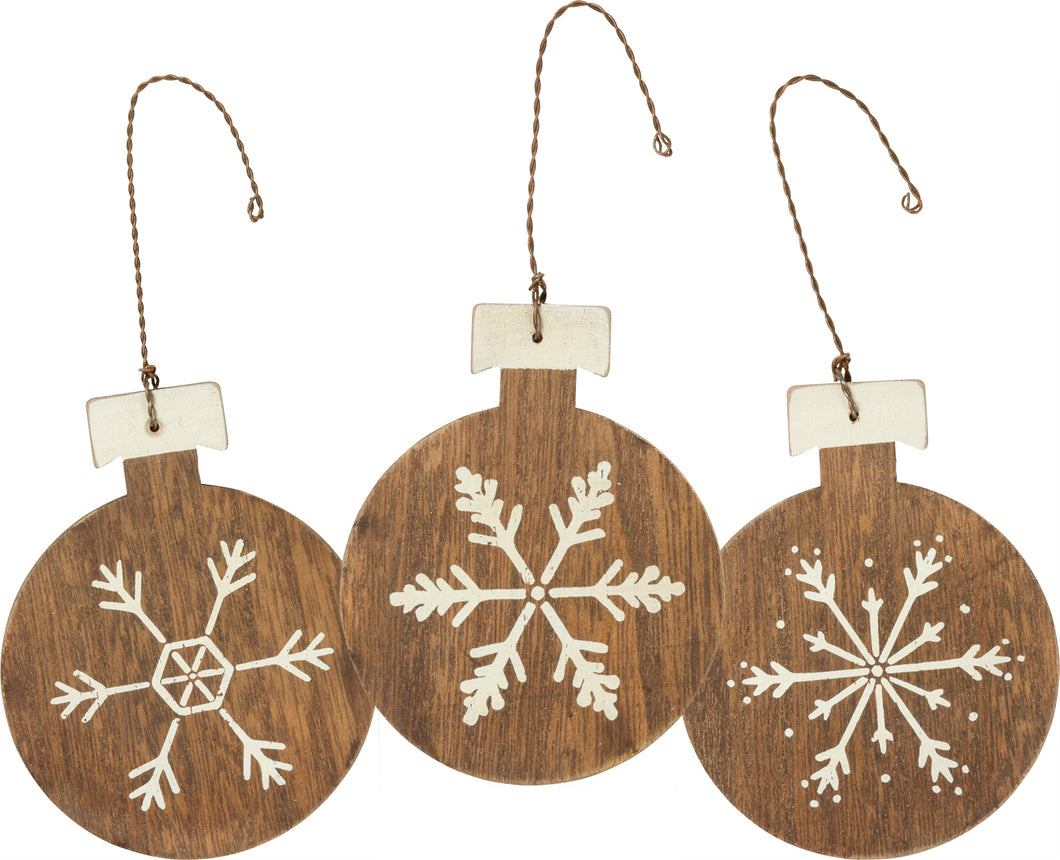 Snowflake Rustic Ornament
