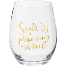 Load image into Gallery viewer, Holiday Stemless Wine Glass