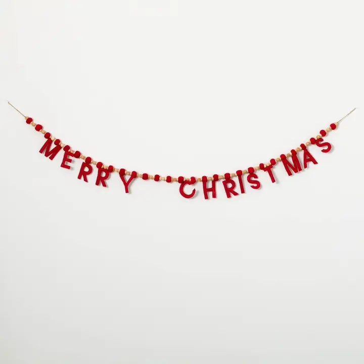 Merry Christmas Felt Garland