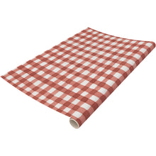 Load image into Gallery viewer, Red Gingham Paper Table Runner