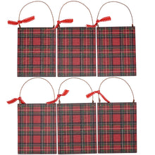 Load image into Gallery viewer, Plaid Christmas Animal Ornament
