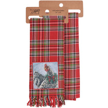 Load image into Gallery viewer, Plaid Christmas Animal Towel