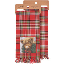 Load image into Gallery viewer, Plaid Christmas Animal Towel