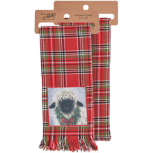 Load image into Gallery viewer, Plaid Christmas Animal Towel
