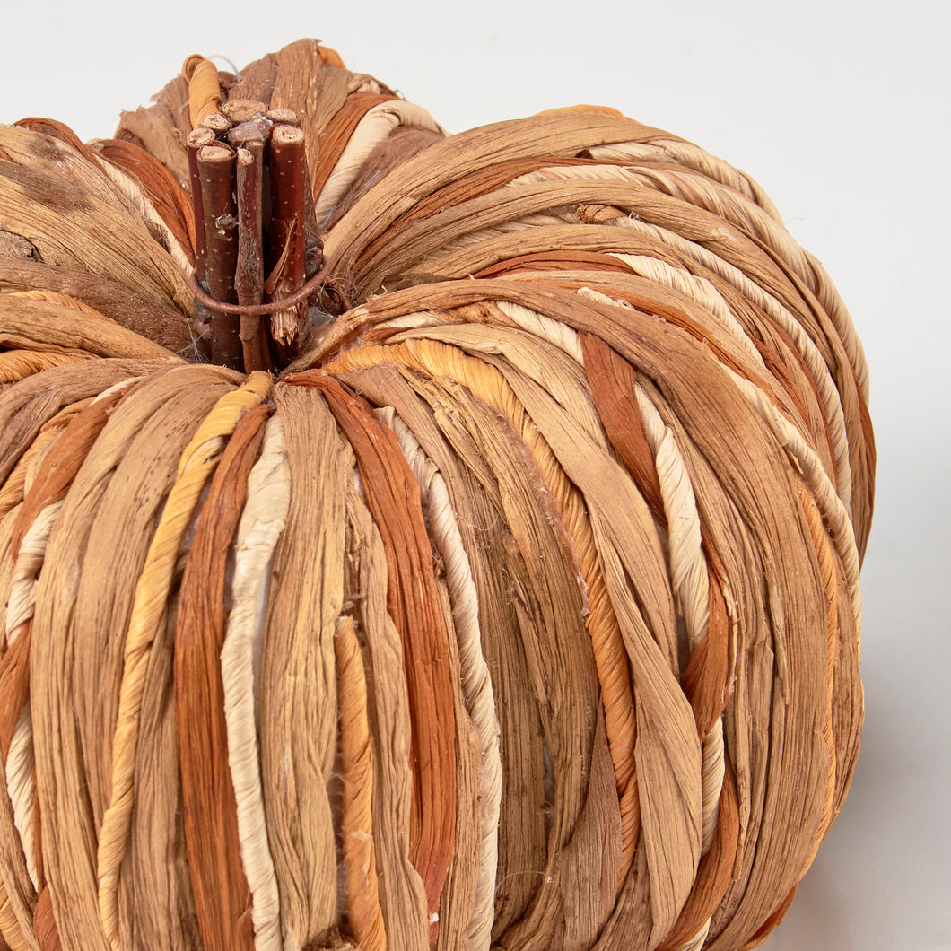 Woven Rattan Pumpkins
