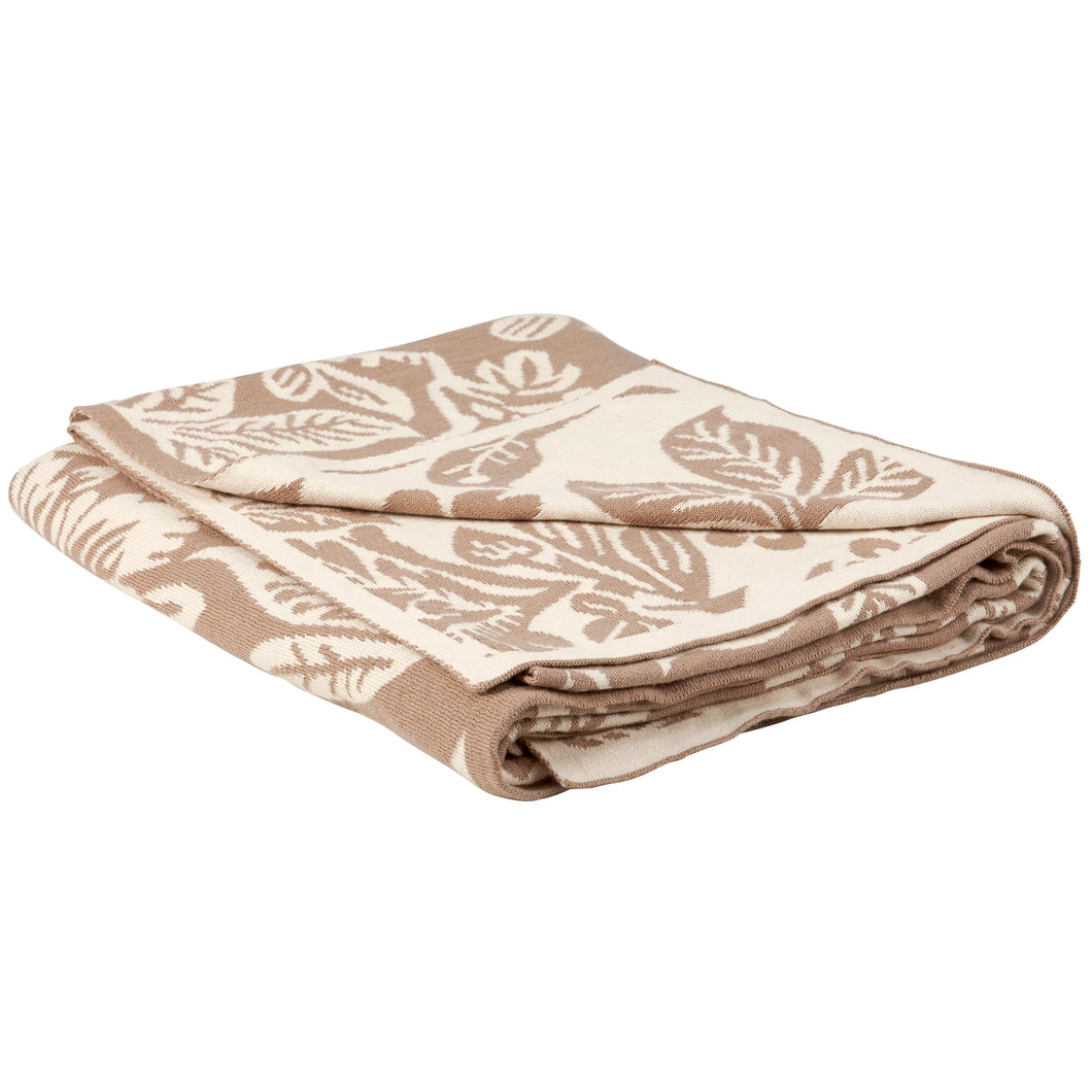 Floral Damask Throw