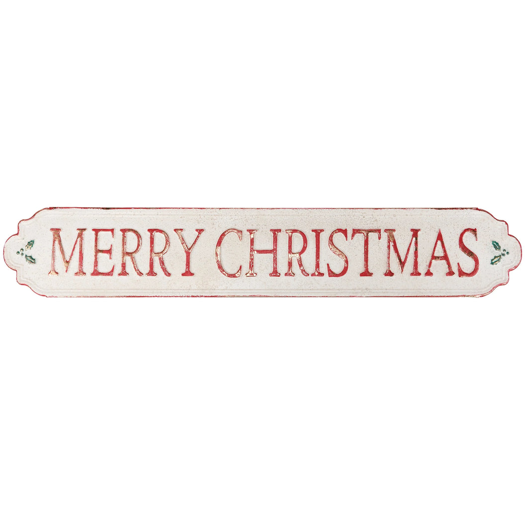 Traditional Merry Christmas Wall Decor