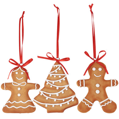 Gingerbread Trio Ornament Set