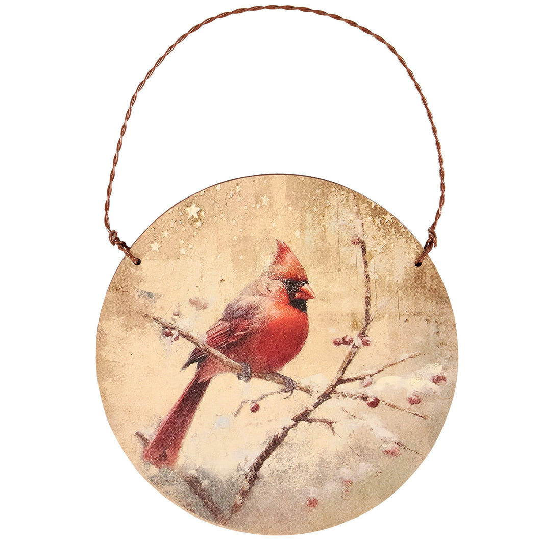 Snowy Cardinal Ornament