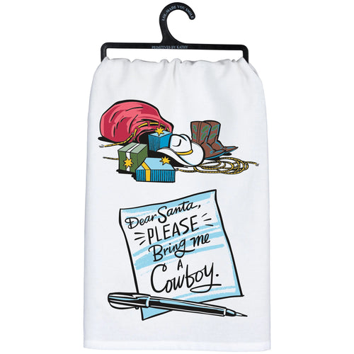 Bring Me A Cowboy Tea Towel