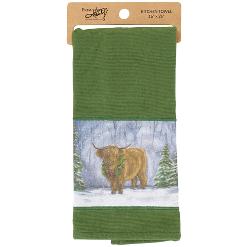 Snowy Highland Kitchen Towel
