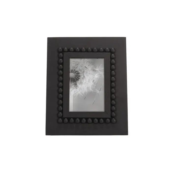 Gigi Black 4x6 Beaded Picture Frame