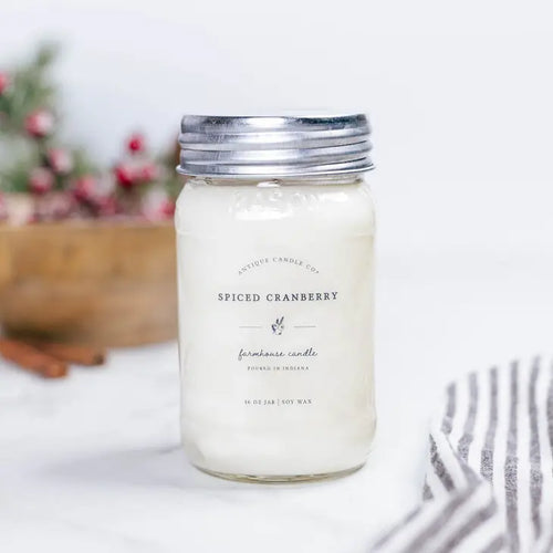 Spiced Cranberry Mason Jar Candle