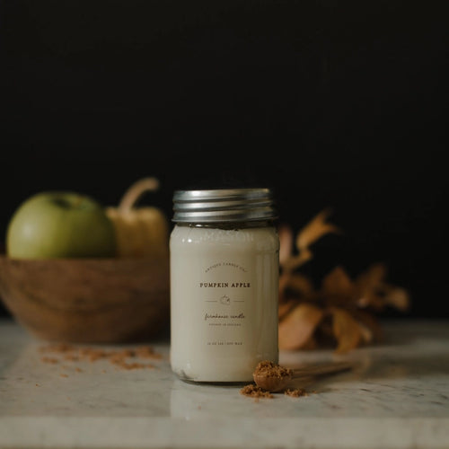 Pumpkin Apple 16oz Mason Jar Candle