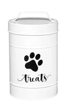 Load image into Gallery viewer, Pawprint Metal Treat Canister