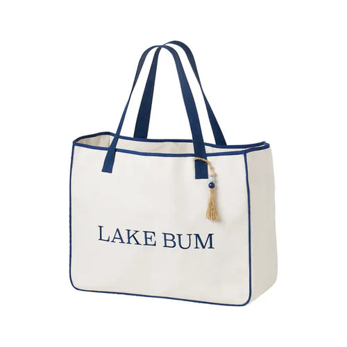 Lake Bum Canvas Weekender Tote