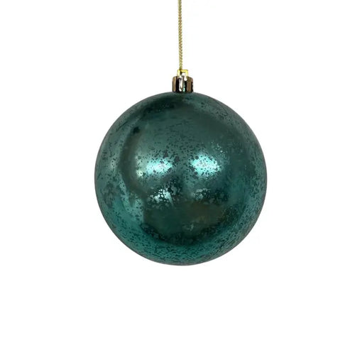 Classic Teal Blue Shatterproof Ball Ornament