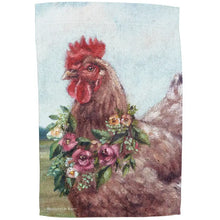 Load image into Gallery viewer, Floral Chicken Garden Flag