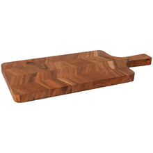Load image into Gallery viewer, Acacia Chevron Serving Board