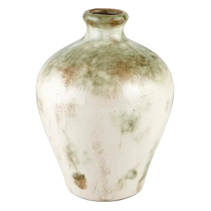 Green & Cream Vase