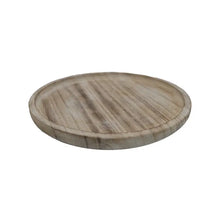 Load image into Gallery viewer, Rustic Round Wood Tray