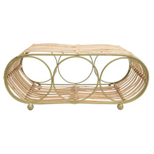Load image into Gallery viewer, Auberon Rattan Wrap 3 Bottle Wine Holder