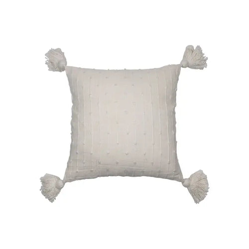 18X18 Hand Woven Kira Pillow White