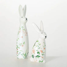 Load image into Gallery viewer, Floral Bunny Figurine