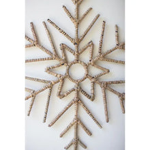 Load image into Gallery viewer, Woven Seagrass Snowflakes