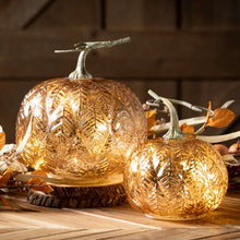 Load image into Gallery viewer, Gold Leaf Pattern Pumpkin