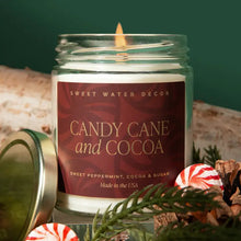 Load image into Gallery viewer, Candy Cane &amp; Cocoa 9oz Soy Candle