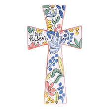Load image into Gallery viewer, Flower Garden He Is Risen Easter Cross