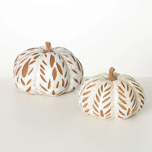 Debossed Leaf Pumpkin