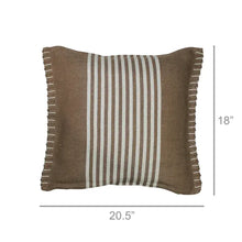 Load image into Gallery viewer, Brown Stripe Aberdean Pillow